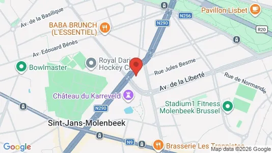Apartments for rent i Brussels Koekelberg - kort over placeringen