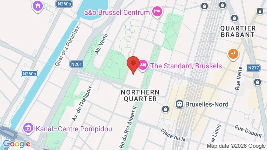Apartments for rent i Stad Brussel - kort over placeringen