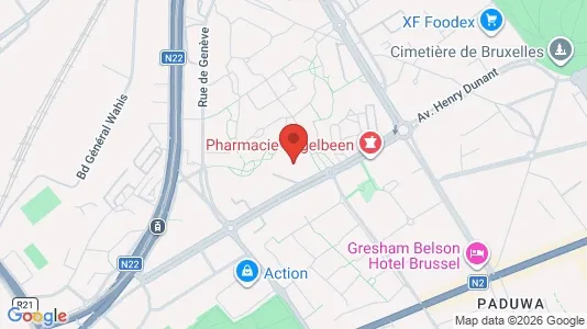 Apartments for rent i Brussels Evere - kort over placeringen
