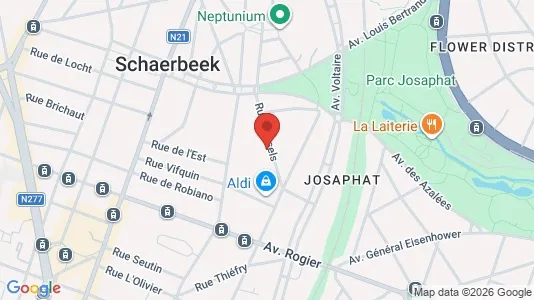 Apartments for rent i Brussels Schaarbeek - kort over placeringen