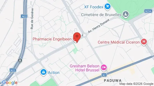 Apartments for rent i Brussels Evere - kort over placeringen