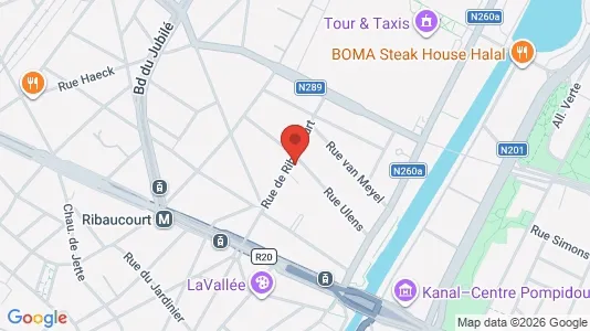 Apartments for rent i Brussels Sint-Jans-Molenbeek - kort over placeringen