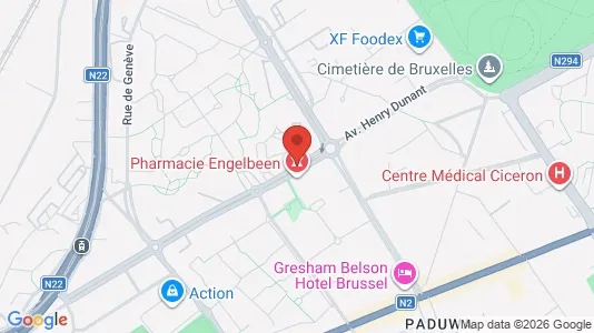 Apartments for rent i Brussels Evere - kort over placeringen
