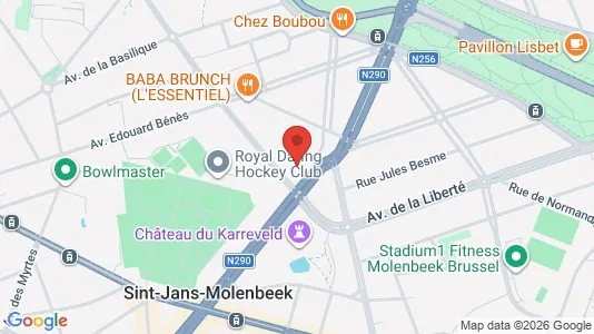 Apartments for rent i Brussels Koekelberg - kort over placeringen