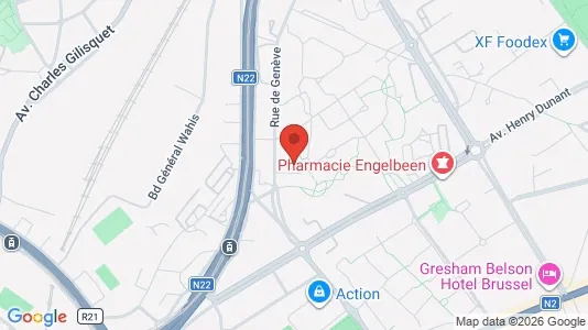 Apartments for rent i Brussels Evere - kort over placeringen