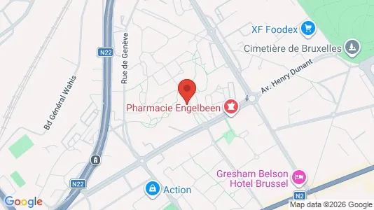 Apartments for rent i Brussels Evere - kort over placeringen