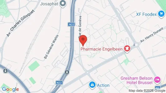 Apartments for rent i Brussels Evere - kort over placeringen