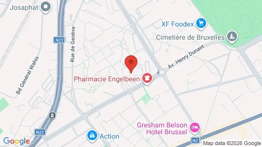 Apartments for rent i Brussels Evere - kort over placeringen