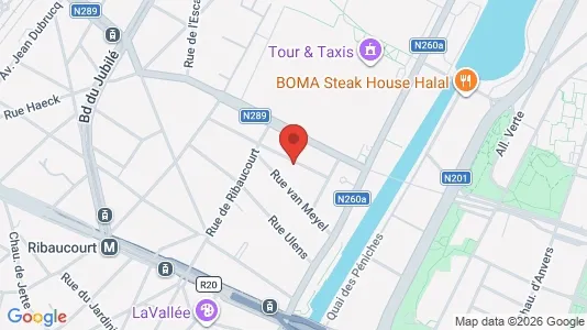 Apartments for rent i Brussels Sint-Jans-Molenbeek - kort over placeringen