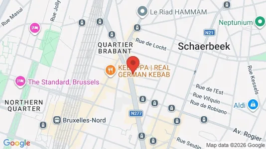 Apartments for rent i Brussels Schaarbeek - kort over placeringen