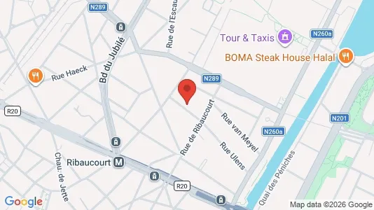 Apartments for rent i Brussels Sint-Jans-Molenbeek - kort over placeringen