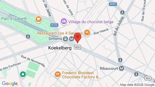 Apartments for rent i Brussels Koekelberg - kort over placeringen
