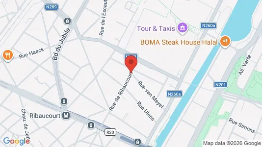 Apartments for rent i Brussels Sint-Jans-Molenbeek - kort over placeringen
