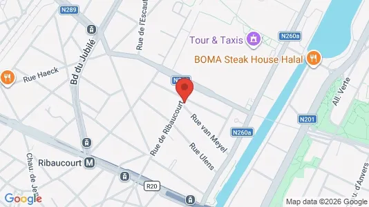 Apartments for rent i Brussels Sint-Jans-Molenbeek - kort over placeringen
