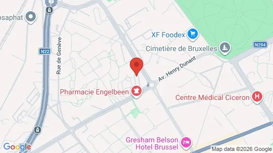 Apartments for rent i Brussels Evere - kort over placeringen