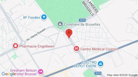 Apartments for rent i Brussels Evere - kort over placeringen