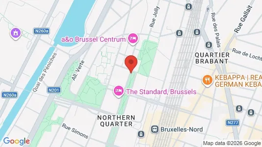Apartments for rent i Stad Brussel - kort over placeringen