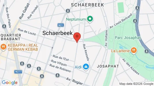 Apartments for rent i Brussels Schaarbeek - kort over placeringen