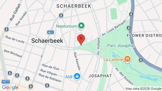Apartments for rent i Brussels Schaarbeek - kort over placeringen