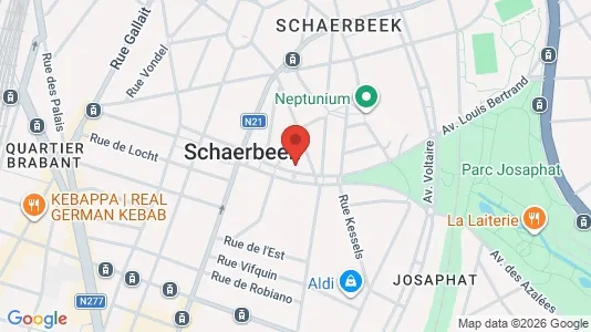 Apartments for rent i Brussels Schaarbeek - kort over placeringen