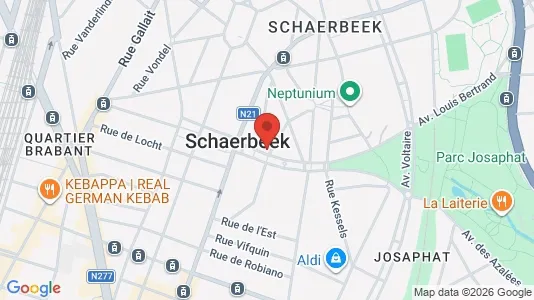 Apartments for rent i Brussels Schaarbeek - kort over placeringen