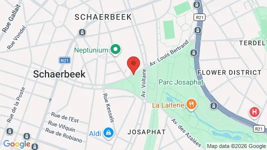 Apartments for rent i Brussels Schaarbeek - kort over placeringen