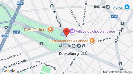 Apartments for rent i Brussels Koekelberg - kort over placeringen