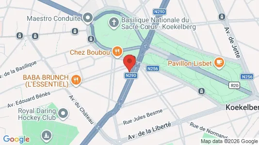 Apartments for rent i Brussels Koekelberg - kort over placeringen