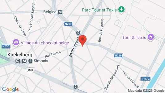 Apartments for rent i Brussels Sint-Jans-Molenbeek - kort over placeringen