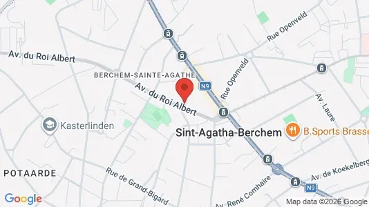 Apartments for rent i Brussels Sint-Agatha-Berchem - kort over placeringen