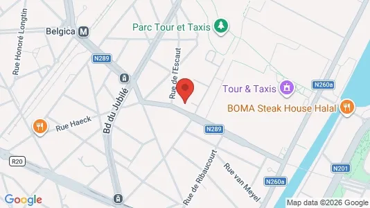 Apartments for rent i Stad Brussel - kort over placeringen
