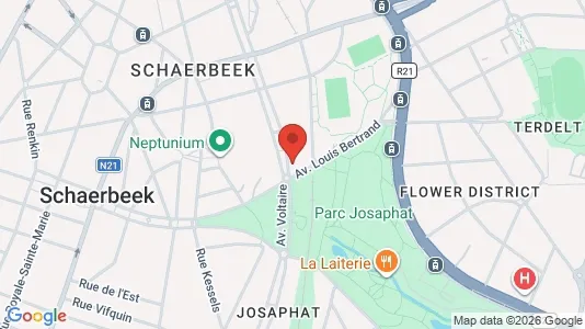 Apartments for rent i Brussels Schaarbeek - kort over placeringen