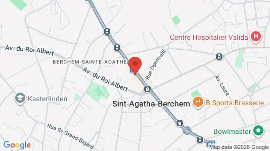 Apartments for rent i Brussels Sint-Agatha-Berchem - kort over placeringen