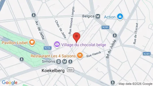 Apartments for rent i Brussels Jette - kort over placeringen
