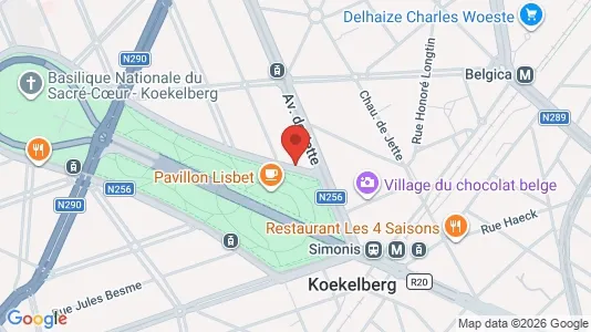 Apartments for rent i Brussels Koekelberg - kort over placeringen