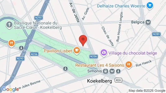 Apartments for rent i Brussels Koekelberg - kort over placeringen