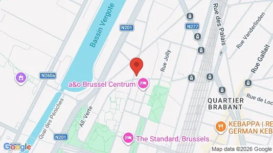 Apartments for rent i Stad Brussel - kort over placeringen
