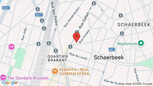 Apartments for rent i Brussels Schaarbeek - kort over placeringen