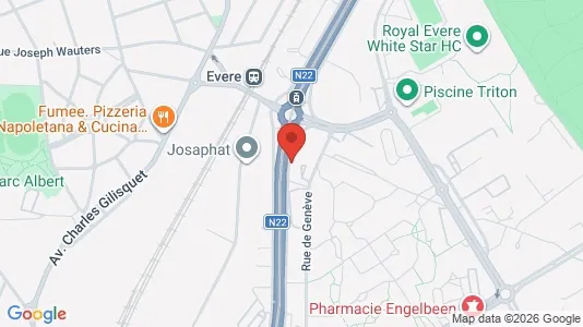 Apartments for rent i Brussels Evere - kort over placeringen