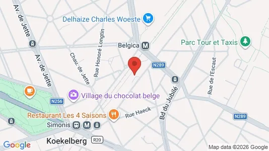 Apartments for rent i Brussels Sint-Jans-Molenbeek - kort over placeringen
