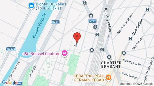 Apartments for rent i Brussels Schaarbeek - kort over placeringen