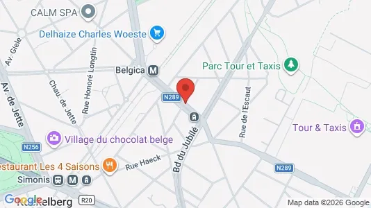 Apartments for rent i Brussels Sint-Jans-Molenbeek - kort over placeringen