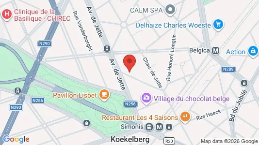 Apartments for rent i Brussels Koekelberg - kort over placeringen