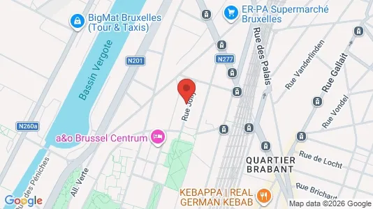 Apartments for rent i Brussels Schaarbeek - kort over placeringen