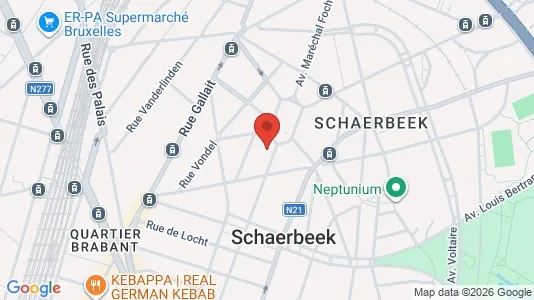 Apartments for rent i Brussels Schaarbeek - kort over placeringen