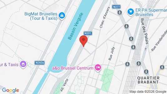 Apartments for rent i Stad Brussel - kort over placeringen