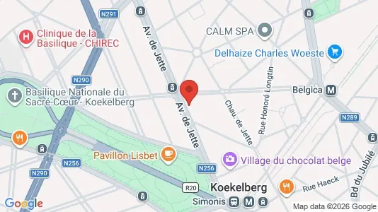 Apartments for rent i Brussels Koekelberg - kort over placeringen