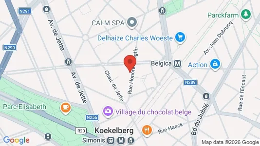 Apartments for rent i Brussels Jette - kort over placeringen