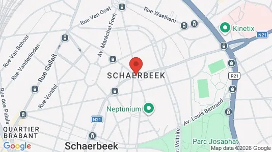 Apartments for rent i Brussels Schaarbeek - kort over placeringen