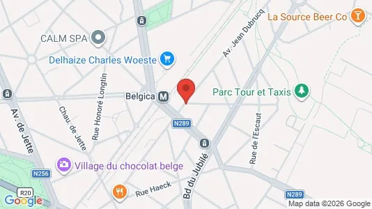 Apartments for rent i Brussels Sint-Jans-Molenbeek - kort over placeringen